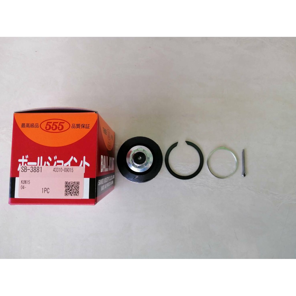 ลูกหมากบน  TOYOTA  VIGO,2500,3000,1KD,2KD,ฟอร์จูนเนอร์,อินโนว่า,4×2,4×4   555แท้ๆ ราคาตัวละ450บาท