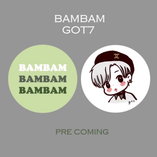 เข็มกลัดkpop fanart Got7