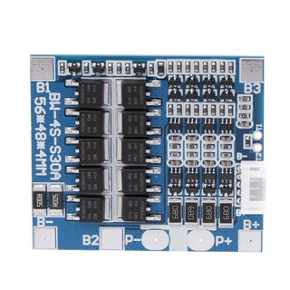 บอร์ดป้องกันแบตเตอรี่ลิเธียม PCB 4S LiFePo4 BMS18650