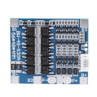 บอร์ดป้องกันแบตเตอรี่ลิเธียม PCB 4S LiFePo4 BMS18650