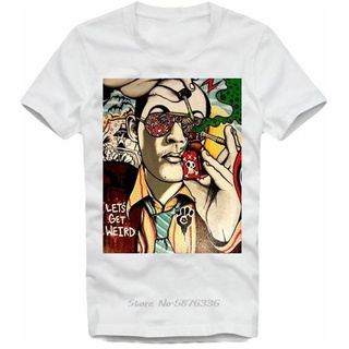 เสื้อยืดผ้าฝ้ายพิมพ์ลายแฟชั่น เสื้อยืดแขนสั้น คอกลม พิมพ์ลาย Hunter S Thompson Fear And Loathing สไตล์ฮิปฮอป คลาสสิก เหม