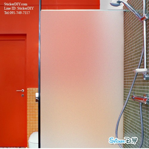 (หน้ากว้าง82cm) สติ๊กเกอร์ฝ้าติดกระจก แบบมีกาวในตัว เรียบไม่มีลาย เมตรละ 81 บาท