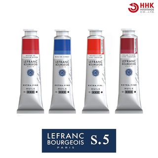 Lefranc(เลอฟรัง) สีน้ำมัน (ซีรีย์ 5)  EXTRA FINE OIL (หลอดเงิน) 40 ML.  มีให้เลือก 120 สี