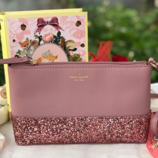 พร้อมส่ง Kate Spade ♠️ กลิตเตอร์ @2,490-ขนาด 9* 5.5 นิ้ว คอสบอดี้ได้ ใส่8+ได้ครับ