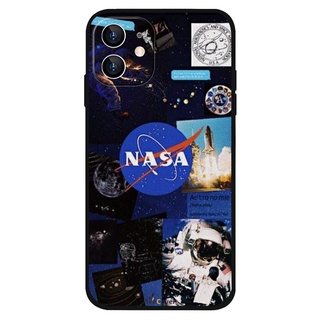 เคสโทรศัพท์มือถือแบบนิ่ม ผิวด้าน ลายจรวด NASA สําหรับ OPPO A53 A54 A55 A15 A16S A12 A12E A3S A5S A5 A73 A91 A92 A93 A94 A95 A75S