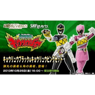 ☣️ NEW Kyoryu Black &amp; Pink Zyuden Sentai Kyoryuger  SHF S.H.Figuarts Figuarts Bandai ขบวนการ​ Sentai #EXO.Killer