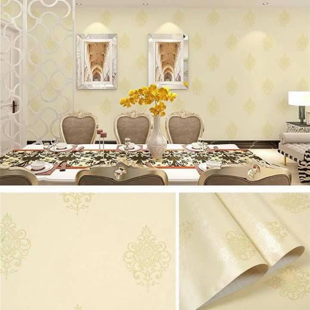 Wallpaper sticker วอลเปเปอร์ชนิดมีกาวในตัว สติ๊กเกอร์ติดผนังกันน้ำ DIY ราคาถูก ติดผนัง แต่งบ้าน ร้าน