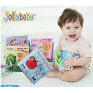 ชุดหนังสือผ้า   แบรด์นJollybaby ราคาเล่มละ45บาท