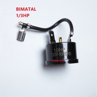 BIMATAL  1/3HP 220V. ไบเมทัล  เพื่อใช้ป้องกันมอเตอร์ร้อนเกิน