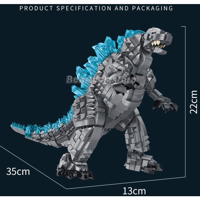1122pcs ใช ้ งานร ่ วมกับ Lego Mecha Godzilla King Kong Building Blocks ของเล ่ นเด ็ กของขวัญ