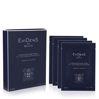 EVIDENS - THE 7 MINUTES BRIGHTENING ANTI-AGING MASK FACE&amp;NECK / 4*28ML.