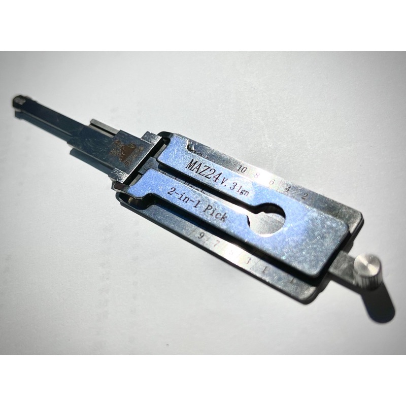 Lishi(MAZ24 v3)สำหรับช่างกุญแจมืออาชีพ ใช้กับรถมาสด้า  กุญแจกดปุ่มสตาร์ท