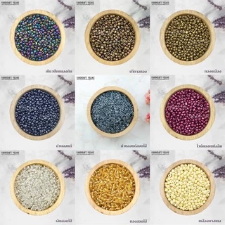 ลูกปัดเม็ดทราย (สีที่ 77-90) 1.5มิล/3มิล/4มิล ห่อใหญ่ 450กรัม สีเยอะมากกก พร้อมส่งทุกสี* [ลิ้งค์ที่ 6/7]