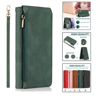 เคสโทรศัพท์หนังฝาพับพร้อมช่องใส่บัตรสําหรับ Samsung Note 9 10 Note20 S10 S20 Fe Plus