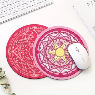 Round Mouse Pad Cartoon Gaming Computer Anti-slip Desk Mat