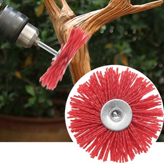 deburring abrasive แปรงลวดไนล่อนสีแดงสําหรับขัดล้อรถยนต์