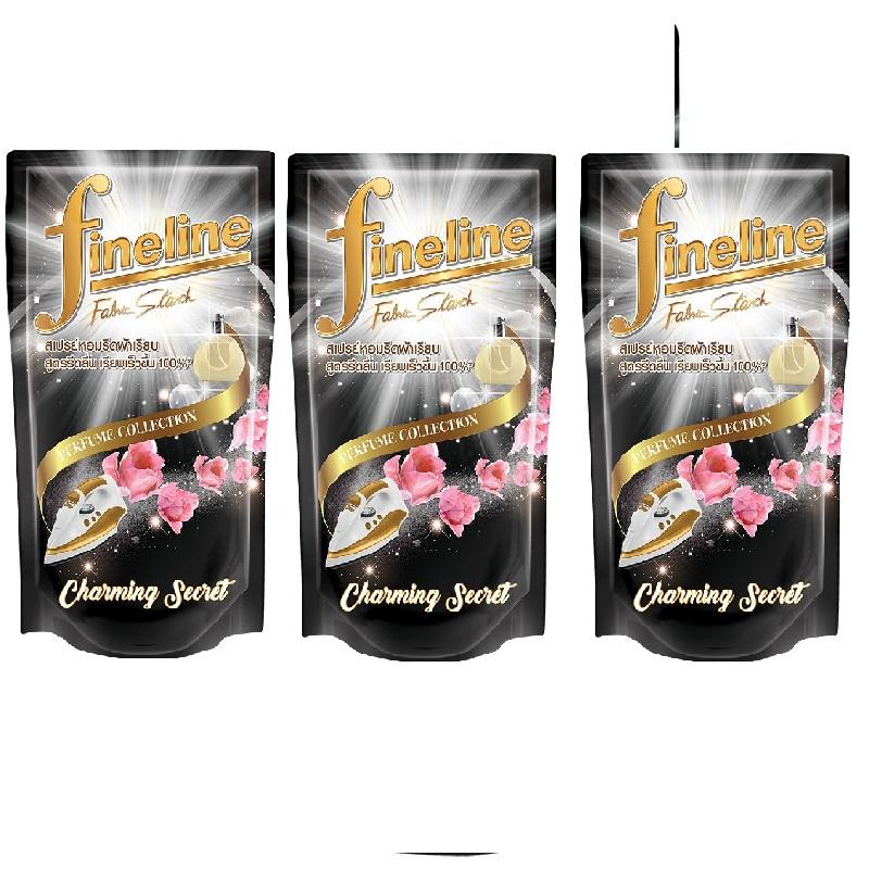 fineline น้ำยารีดผ้าสีดำ 450 ml 3 ถุง