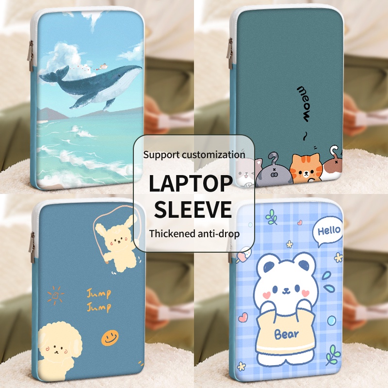 กระเป๋าใส่แล็ปท็อป หนัง PU กันน้ํา กันกระแทก DIY สําหรับ Ipad 10 11 12 13 14 15 นิ้ว