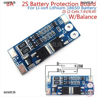 แบตเตอรี่ลิเธียม Sp 2 S 8 A 7 . 4 V Balance 18650 Li - Ion Bms