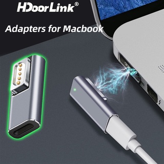 Hdoorlink อะแดปเตอร์ชาร์จเร็ว 5A Type C USB PD สําหรับ Magsafe1 Magsafe 2 USB C ตัวเมีย