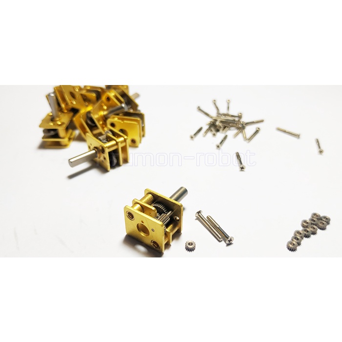 12GA - MicroGear  1:5 , 1:10 , 1:20 , 1:30 , 1:50 เป็นชุดอะไหล่เฟืองเกียร์ขนาดเล็ก เฟืองเหล็ก แข็งแรงทนทาน