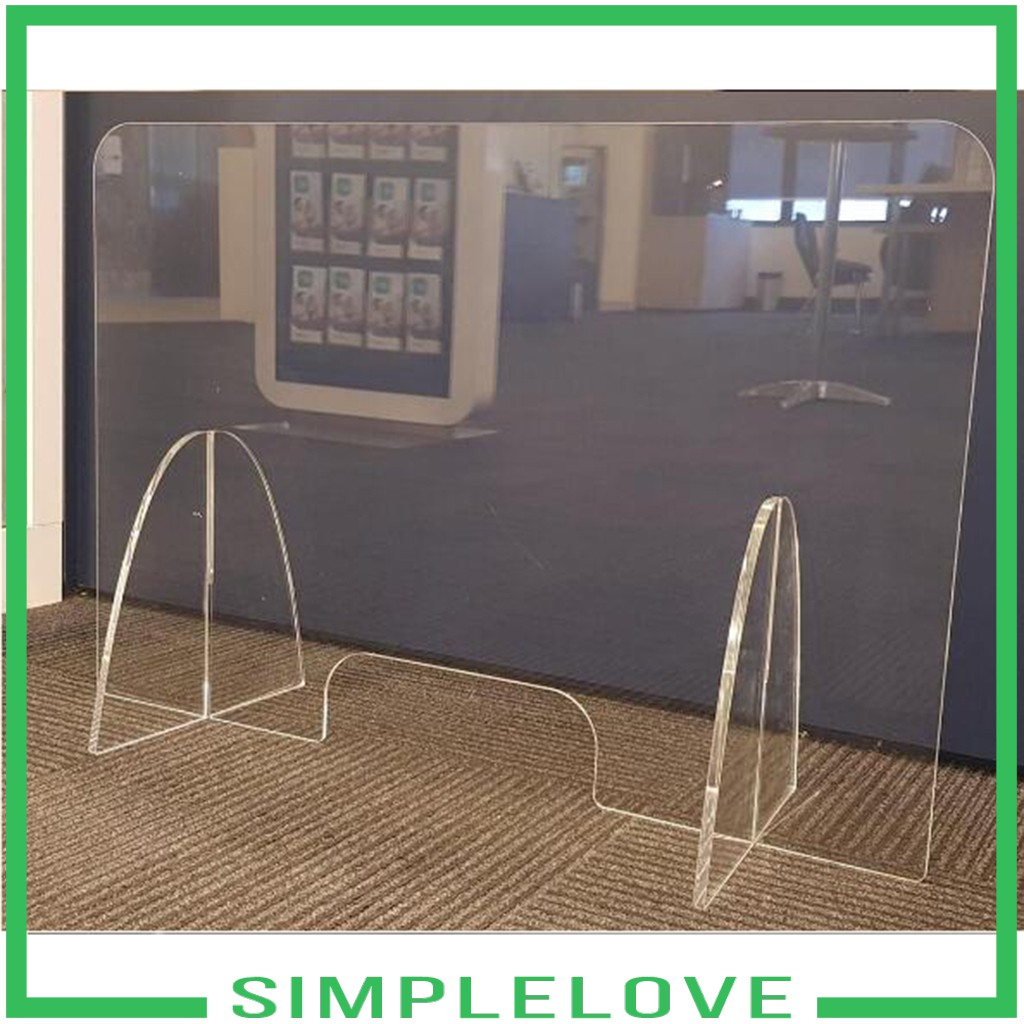 [new][SIMPLELOVE] SNEEZE GUARD Acrylic Divider Protection Barrier Shield Checkout Counter Desk