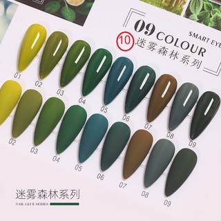 สีเจล AI LA NUO ยกเซต 9สีพร้อมชาร์ท