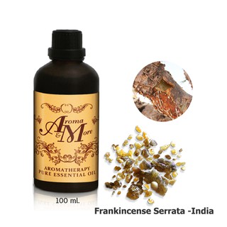 Aroma&amp;More  Frankincense Serrata (Olibanum) Essential oil 100% Distilled น้ำมันหอมระเหยแฟรงคินเซนส์  INDIA  100ML