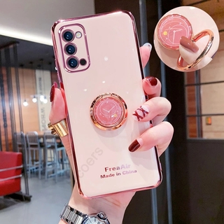 OPPO Reno 5 4F 3 Pro A55 A15 A53 A52 A72 A92 A7 A12 A5S A3S A5 Realme 7 7i 7Pro X7Pro C17 C15 C12 C11 5 5i 5s 6i กรณีที่หุ้มฝาครอบวงแหวนวงแหวนตัวยึดเชลล์