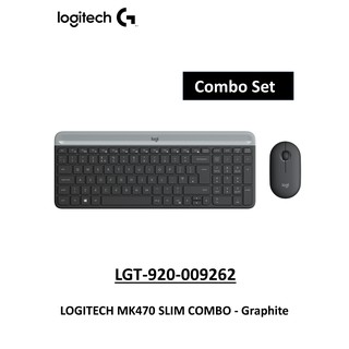 Logitech MK470 Slim Wireless Keyboard and Mouse Combo (สีดำ) th-eng