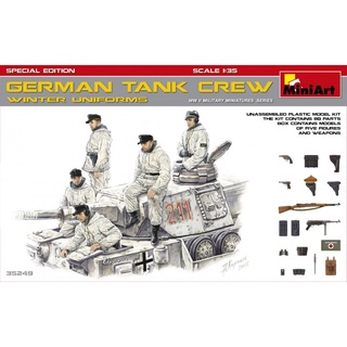 โมเดลประกอบ MiniArt 1/35 MI35249 GERMAN TANK CREW WINTER