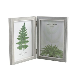 กรอบรูป ของตกแต่งบ้าน เกรดโรงแรม FOLIAGE 5X7นิ้ว สีเทา กรอบรูป