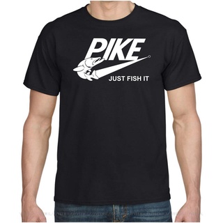 ขายดี เสื้อยืด พิมพ์ลาย Pike FISH IT Funny Pike Fishing Spinning Cool Gift Birthday Parody Bodybuilding ABfaoa01JGbioe96