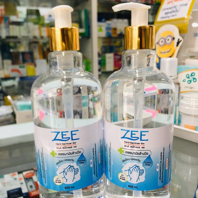 แอลกอฮอล์เจล ZEE hand sanitizer gel 500ml