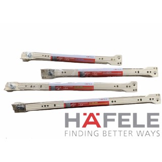 HAFELE รางลิ้นชักรับใต้ ลูกล้อตอนเดียว เกรดพรีเมี่ยม 10" 12" 14" 16" 18" 20" 22"