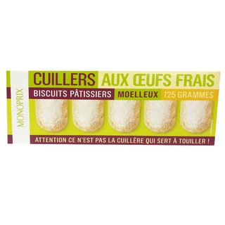 Monoprix Ladyfingers Biscuits x 10 125g  Monoprix Ladyfingers บิสกิต x 10 125g