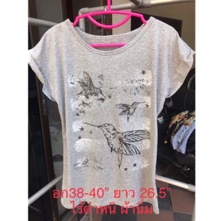 เสื้อยืด ถูกสุดๆ รวมส่ง 60 บาท ไร้ตำหนิ