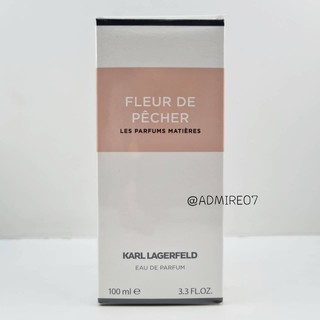 ส่งฟรี Karl Lagerfeld Fleur de Pecher EDP 100ml กล่องซีล น้ำหอม SEP01