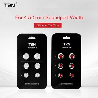 Trn ชุดหูฟังซิลิโคน 3 คู่ ( 6 ชิ้น ) L M S In Ear สําหรับหูฟัง Kza