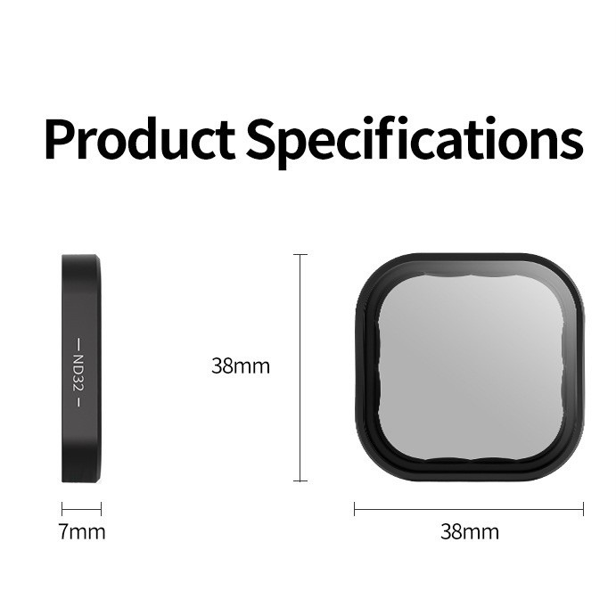 TELESIN ฟิลเตอร์ Filter 4Pack GoPro Hero 9 / 10 / 11 / 12 ND8 ND16 ND32 CPL Magnetic Set ชุดฟิลเตอร์ Gopro9 CPL ND Hero9