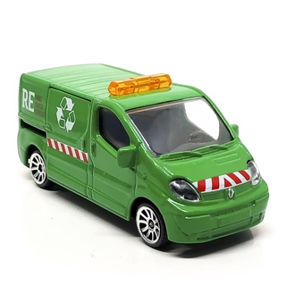 Majorette Renault Traffic - RE Garbage Service - Dark Green Color /Wheels 5U /scale 1/64 (3 inches) no Package