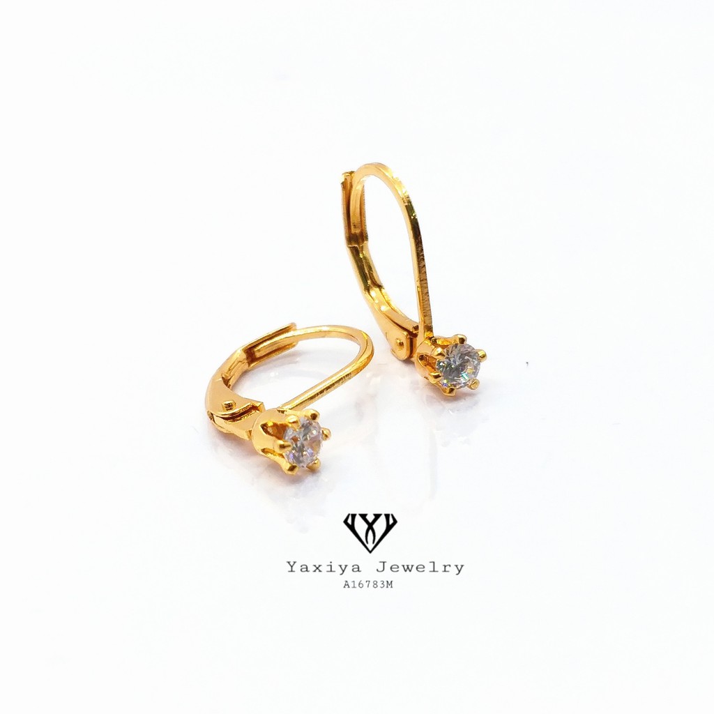 ต่างหู Desi เครื่องประดับเลียนแบบชุบทอง 18K 668