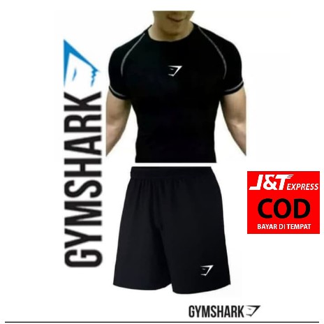 ชุดเสื้อยืด CPC GYM + กางเกงกีฬา FITNESS GYM CLOTHES