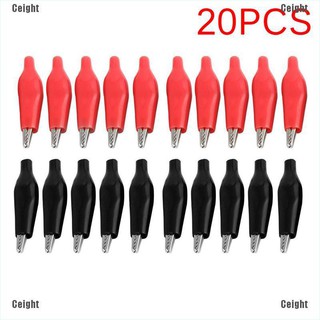 (cei) ปากจระเข้พลาสติก สีดํา สีแดง 20 ชิ้น