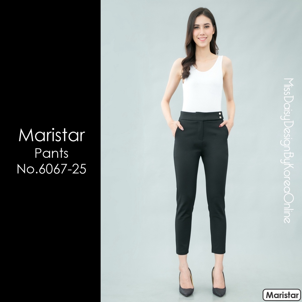 Maristar กางเกงขายาว 9 ส่วน No.6067 ผ้า Spandex