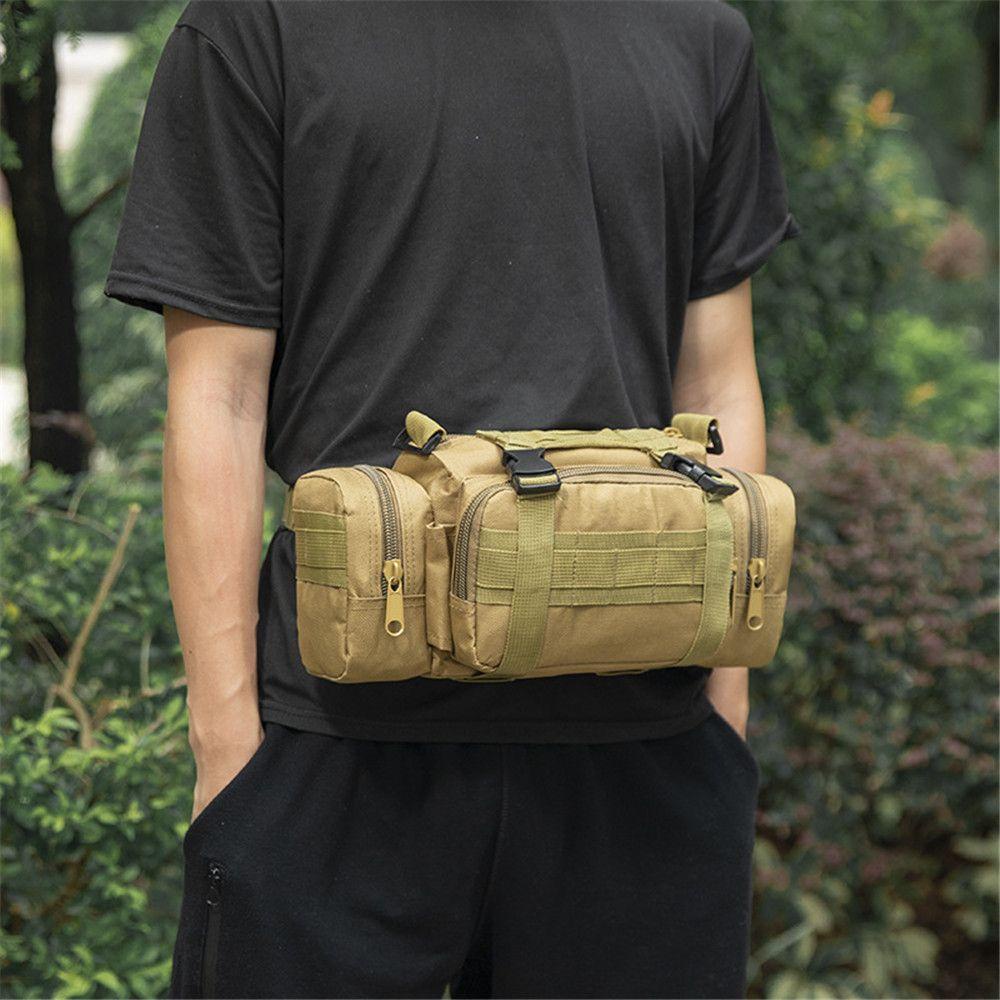 Ssunshine กระเป ๋ าคาดเอวกลางแจ ้ ง Camo กระเป ๋ าสะพายไหล ่ Molle Storage กระเป ๋ าเดินป ่ า