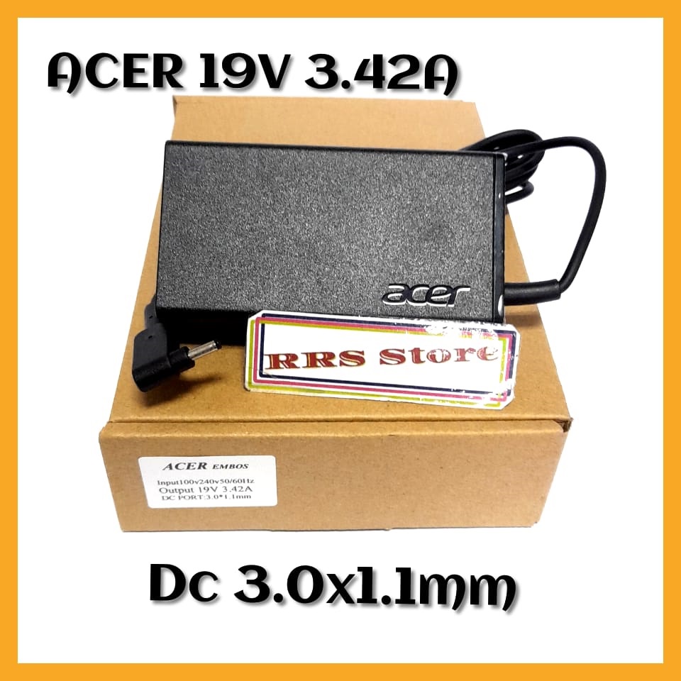 อะแดปเตอร์ชาร์จแล็ปท็อป ACER 65W 19V 3.42A 3.0X11mm Acer MS2364 V3-331 V3-331-P8F4 A065R094L A11-065