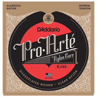 DAddario® Pro-Arté Nylon สายกีตาร์คลาสสิค แบบพรีเมียม ของแท้ 100% รุ่น EJ45 (Normal Tension)