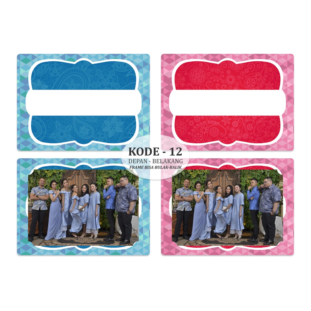 Photobooth Frame / Photobooth 4R วัสดุกระดาษแข็งหนา 310gr | รหัส - 12