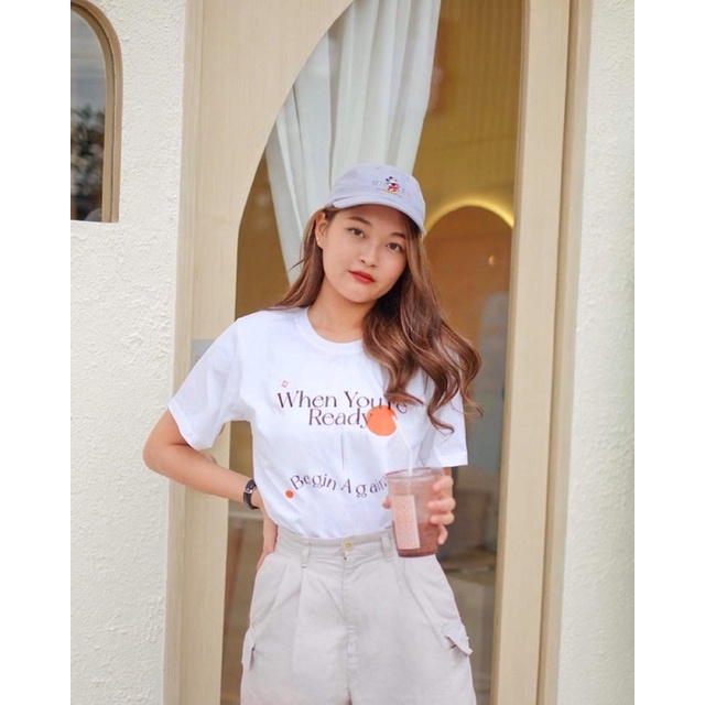 เสื้อยืด begin again*☺︎︎|sherbet.teeshop